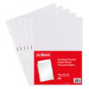 100 Pack A4 Clear Plastic Poly Punched Pockets Strong Filing Wallets Sleeves