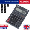 12 Digit Calculator One Line Tax Function Desktop Type Black