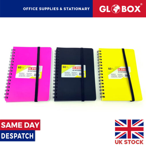 A6 - 60 Sheets with Squares Notebook with Elastic Band
