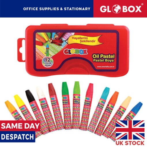 12 Color Oil Pastel - Comfortable Hold Smooth Drawing, Sketching, Colouring