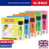 Highlighter Pens - 5*10 Pcs/Pack - Fluorescent Pens - Bright Colours Markers