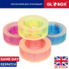 4pcs Crystal Colored Tape Pack Assorted Colors - Clear Selotape