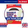 2 x 20mm x 25m Multipurpose Strong Transparent Double Sided Tape