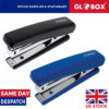 No:10 Metal Full-Strip Stapler Office Desk - Black / Blue