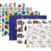 A4 Printed Button Folders - Document Organizer - Booklet File - Paper Storage