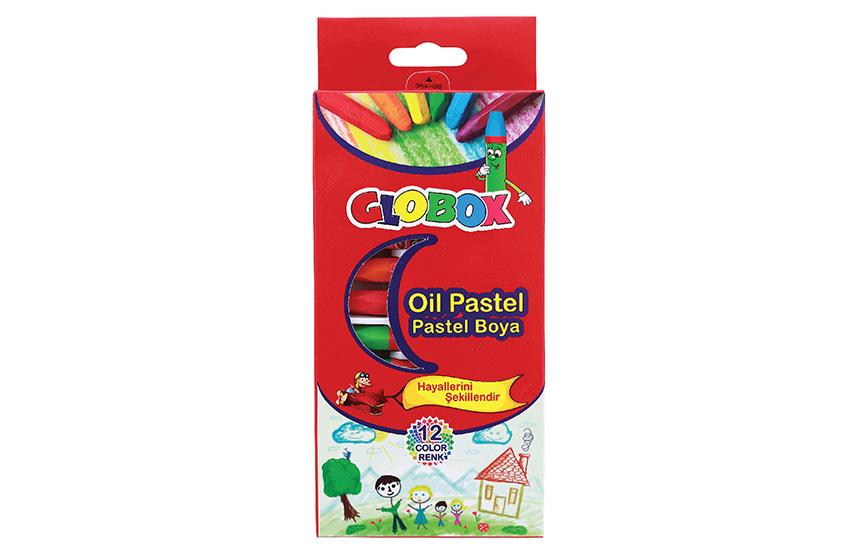 Oil Pastel 12 Colors - Comfortable Hold Smooth Drawing, Sketching, Colouring