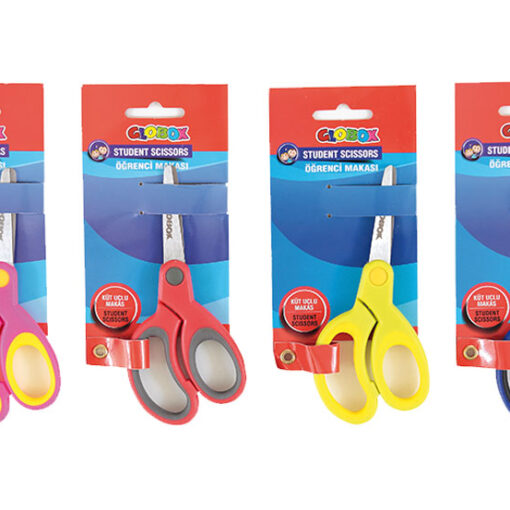 Small School Kids Safety Scissors Plastic Handles, for Children/Kids/Child with Ruler