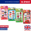 Figured Eraser Pack of 6 pcs, Heart/ Football/Ladybug/Vehicles