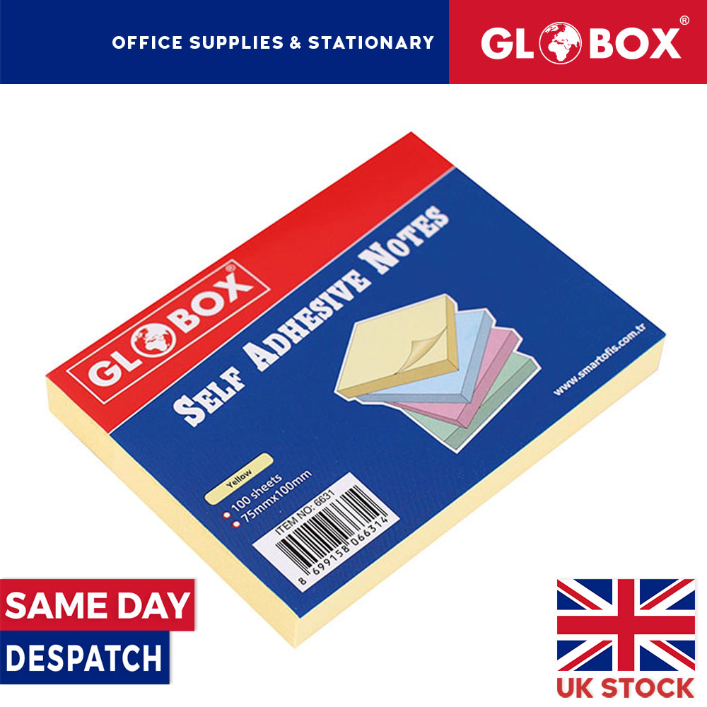 200 Sheets - Self Adhesive Sticky Note Paper- 75mm x 100mm