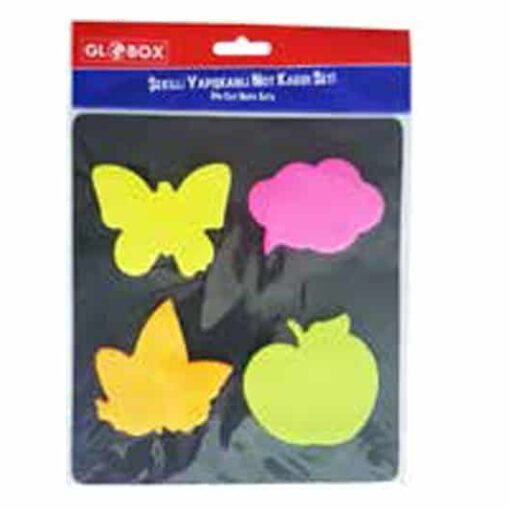 Assorted Colors Die - Cut Sticky Notes Set - Fun School