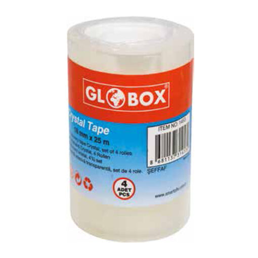 4pcs Transparent Tape Pack (18mm X 25M)