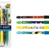Soft Grip Colorful and Printed Barrel Mechanical 4 pcs Pencil Set