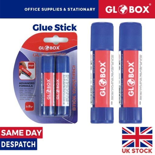 4 x Globox Stick Glue - Student Glue - Washable Non-Toxic For Office, School