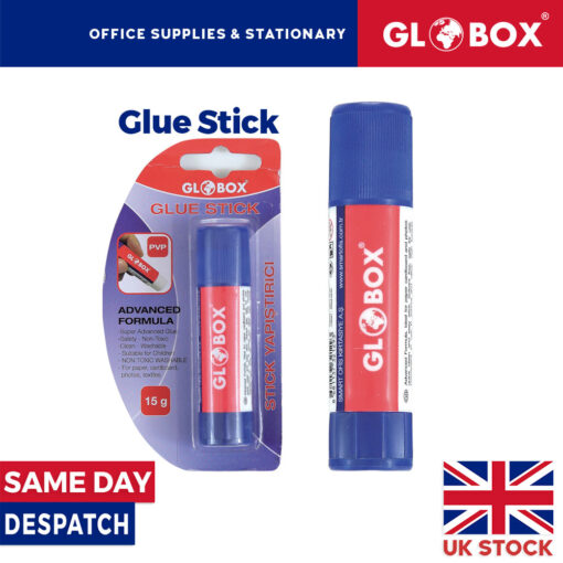 3 x Globox Stick Glue - Student Glue - Washable Non-Toxic For Office, School
