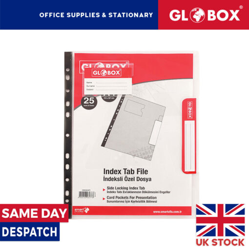 Index Tab File with Business card Holder