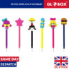 6pcs x Pencil with Mixed Figured Eraser Set - Fun Writing Set - Back to School