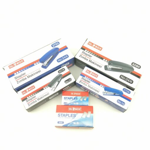 Stapler and 1000pcs Staples - (No:24/6 - No:10) - Home Office Desk School