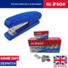 Globox 24/6 Stapler and 10000pcs Staples - Home Office Desk School - Blue, No:24/6