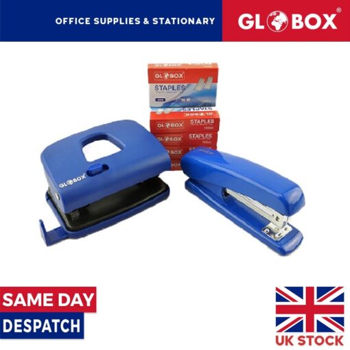 20 Sheet Capacity Hole Punch - 24/6 Stapler and 5000pcs Staples